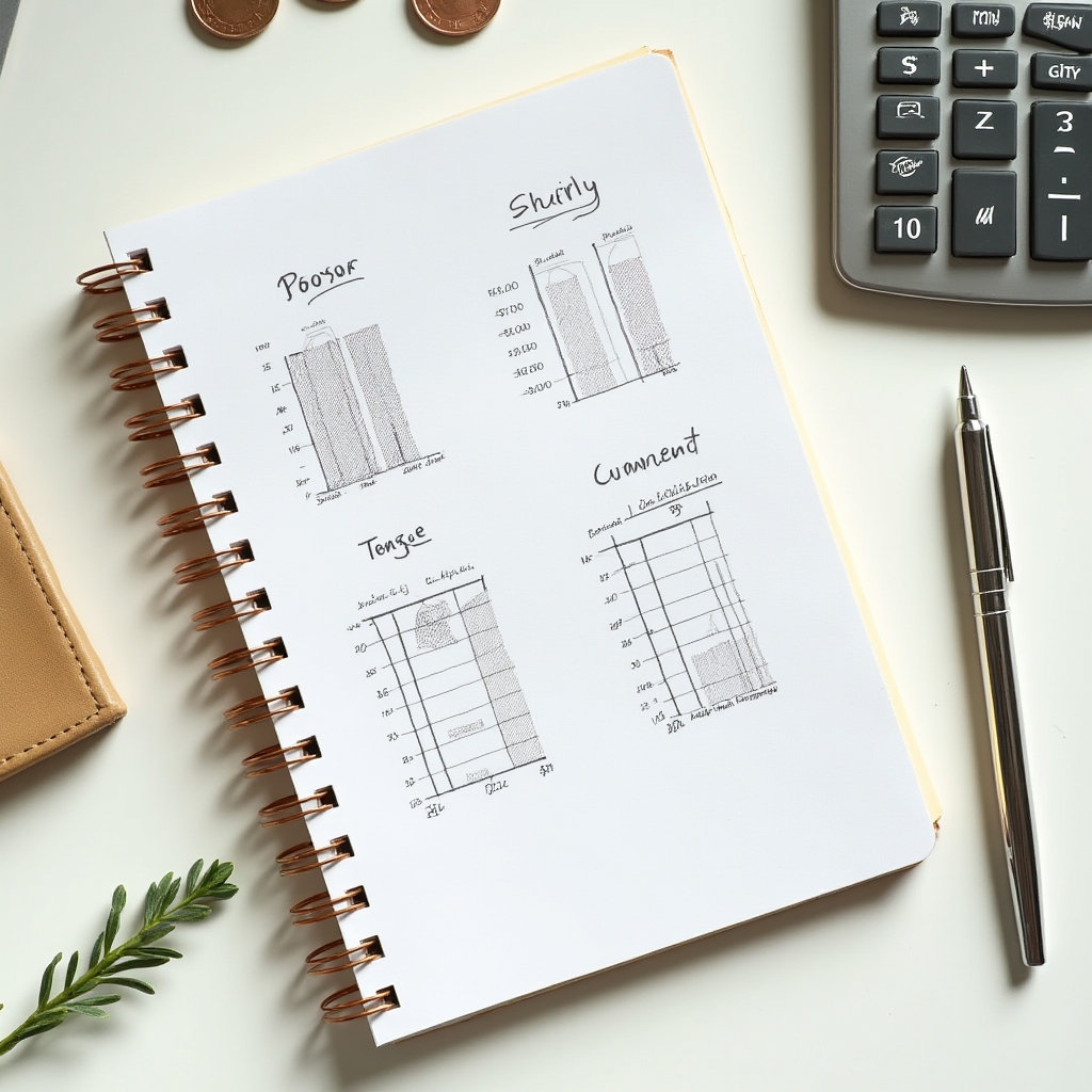 Финансовый блокнот и калькулятор для самозанятого